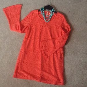 Coral Tacera Dress (necklace NOT included)